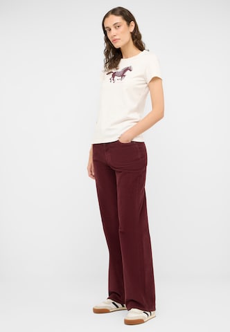 MUSTANG Loosefit Hose 'Madison' in Braun