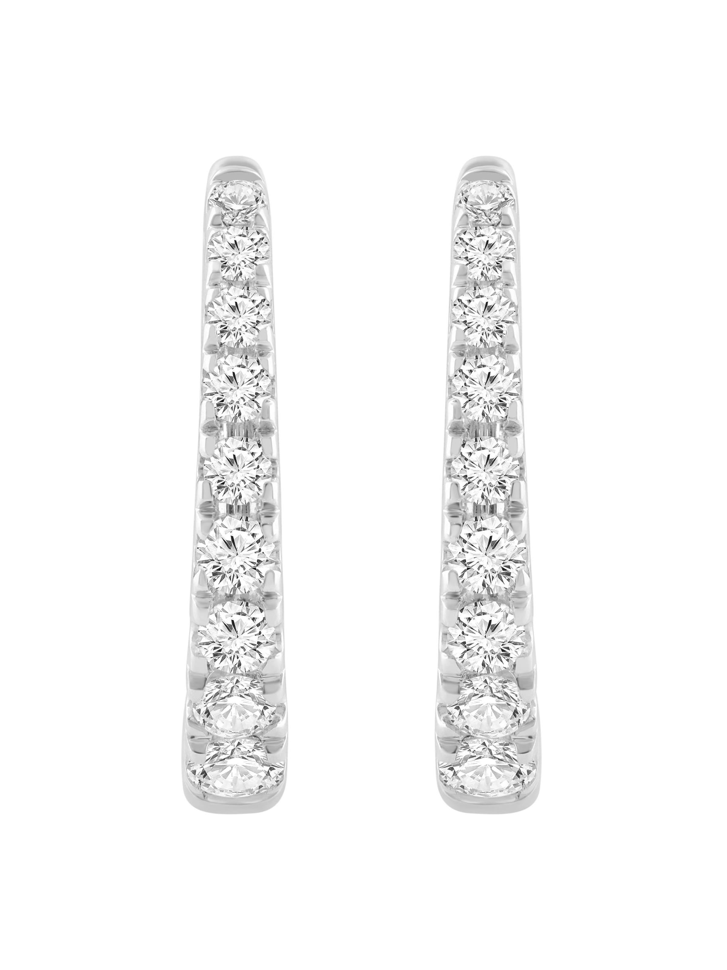 ETHISHER DIAMANTEN Ohrringe‌‌‌‌‌‌‌ in Silber