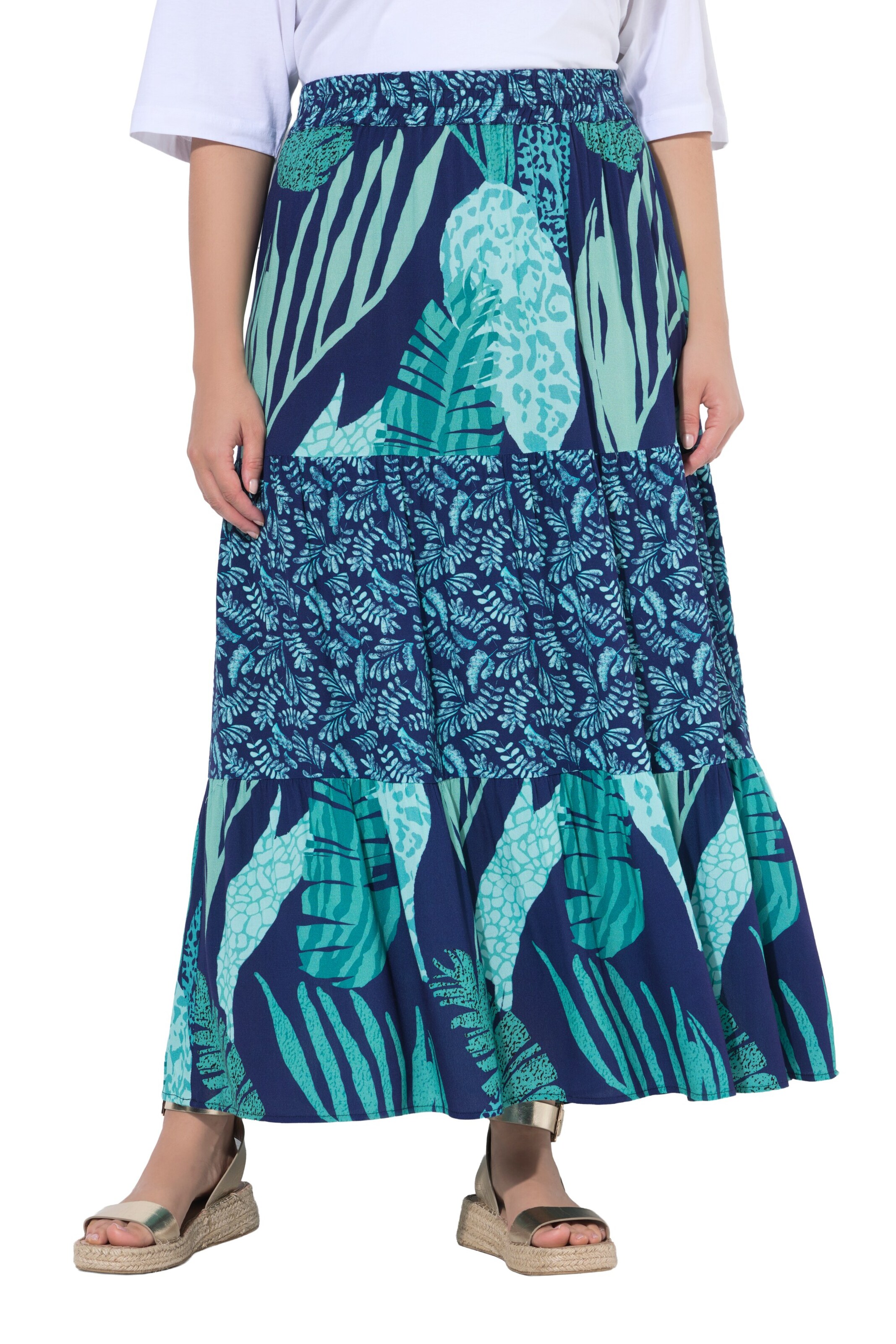 Ulla Popken Rok in Blauw: voorkant