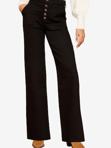 Wide leg Jeans di love & roses in nero: frontale