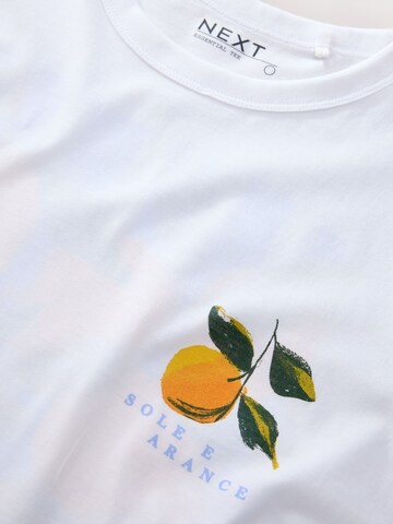 T-shirt Next en blanc