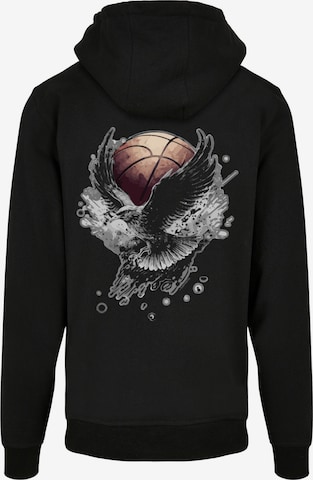 F4NT4STIC Sweatshirt 'Basketball Adler' in Zwart: voorkant