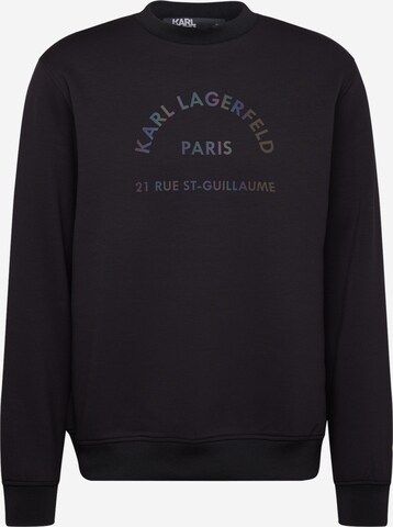 Karl LagerfeldSweater majica - crna boja: prednji dio