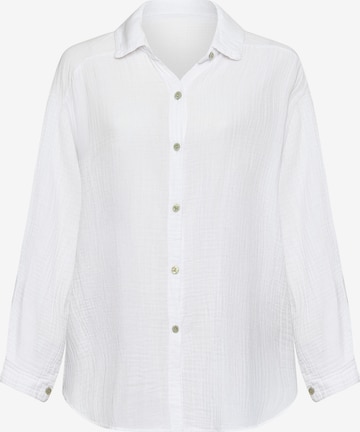 Lilavie Bluse 'Amelie' in Weiß: Vorderseite