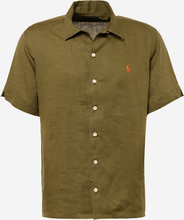 Coupe regular Chemise Polo Ralph Lauren en vert : devant