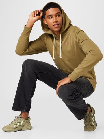 LEVI'S ® Regular fit Majica 'Original Housemark Hoodie' | zelena barva