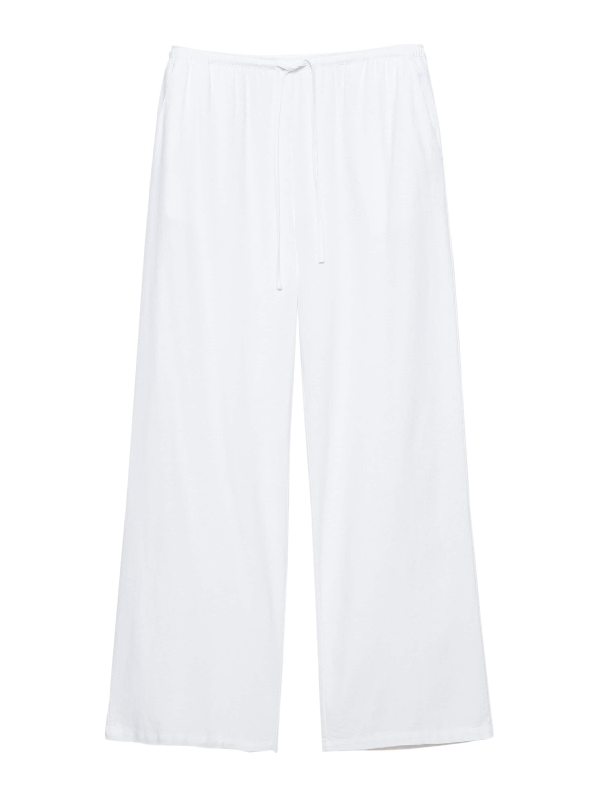 Pull&Bear Pantalon en blanc, Vue avec produit