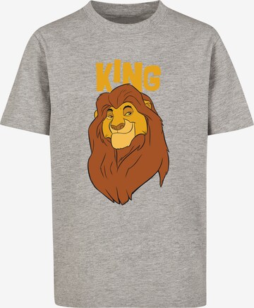 Maglietta 'Disney The König der Löwen Mufasa King' di F4NT4STIC in grigio: frontale