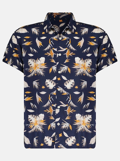 Deeluxe Chemise 'Pearl' en bleu marine / jaune / blanc, Vue avec produit