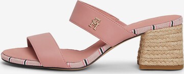 Mule TOMMY HILFIGER en rose : devant