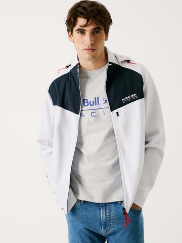 Red Bull Racing x Pepe Jeans Sweat jacket 'Red Bull Racing x Pepe Jeans' in White: front