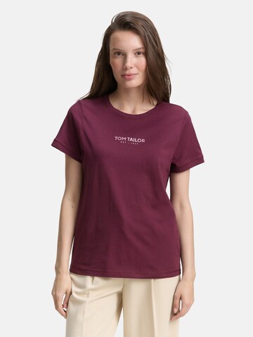 TOM TAILOR Shirt in Red: front