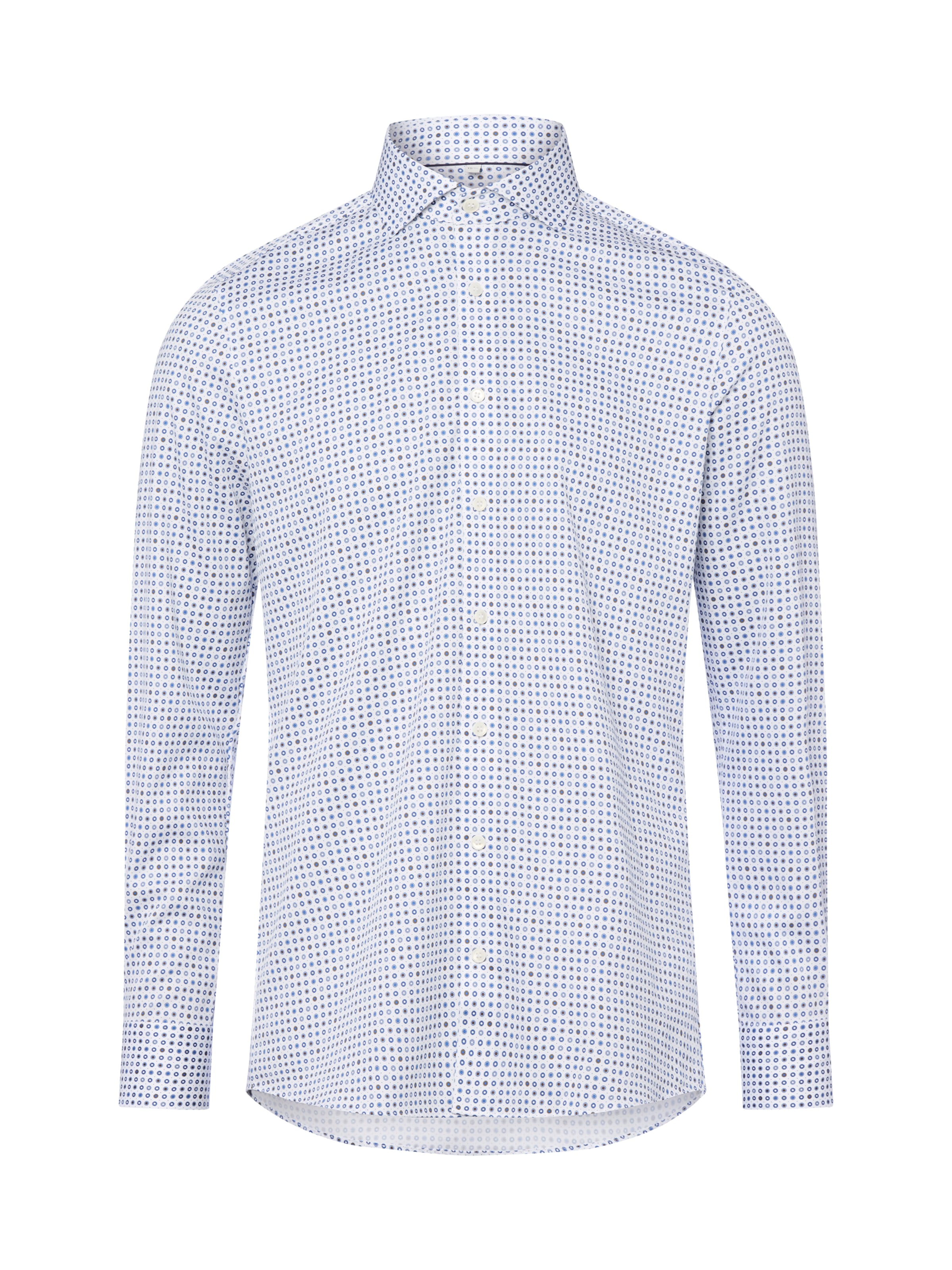 OLYMP Слим Деловая рубашка в Белый: спереди