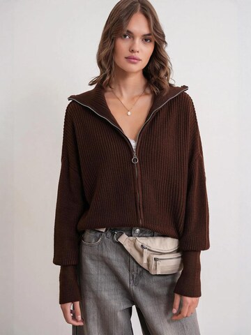 MixRay Strickjacke in Braun