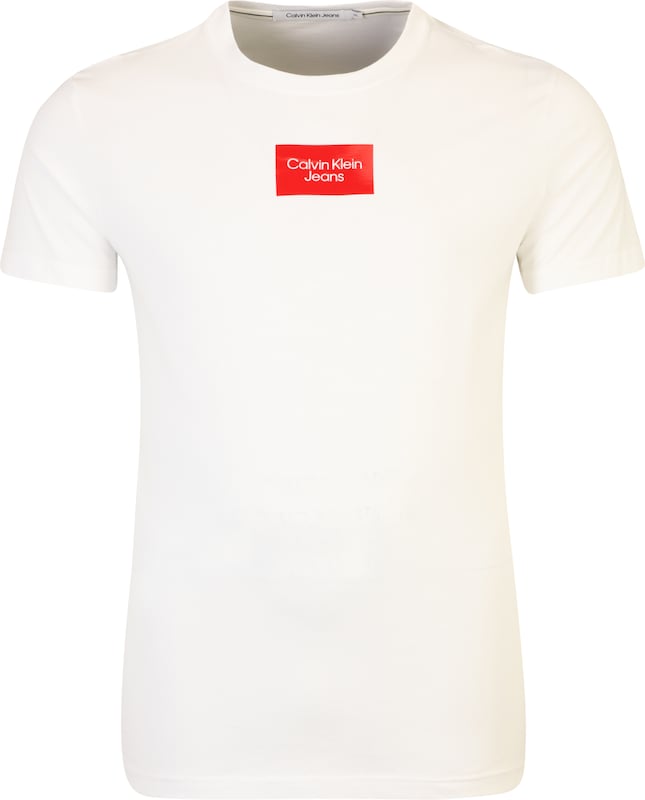 Calvin Klein Jeans Plus T-Shirt in Weiß YC6686 Calvin Klein Jeans Plus T-Shirt in Weiß YC6686