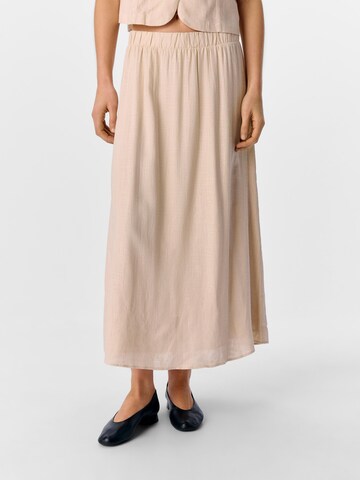 Jupe OBJECT en beige : devant