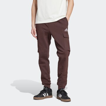 ADIDAS SPORTSWEAR Tapered Sporthose in Braun: Vorderseite