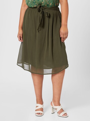 ABOUT YOU Curvy - Falda 'Taria' en verde: frente