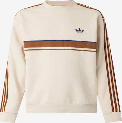 XXS-XS dydžio Megztinis be užsegimo 'RETRO' iš ADIDAS ORIGINALS, spalva – gelsvai pilka spalva / mėlyna / ruda, Prekių apžvalga
