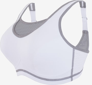 GLAMORISE Bralette Bra in White: front