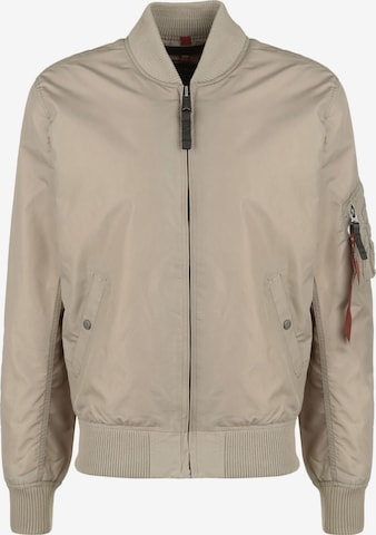 ALPHA INDUSTRIES Between-Season Jacket 'MA-1 TT' in Beige: front