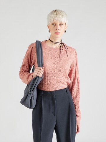 VILA Sweater 'MILLE' in Pink: front