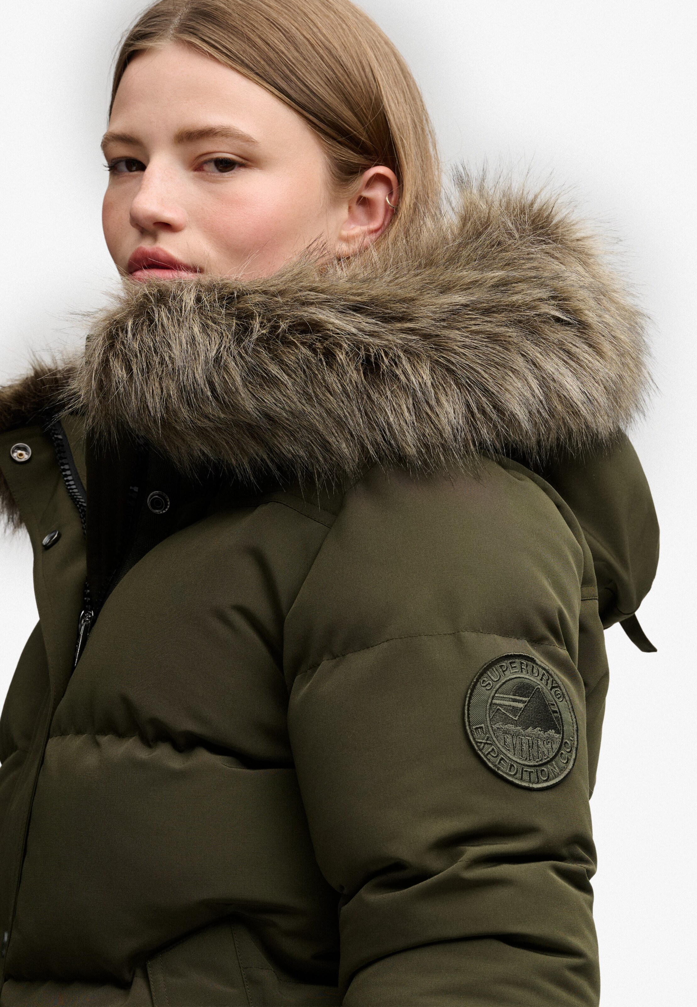 Superdry & Co Winter Jacket 'Everest' in Green
