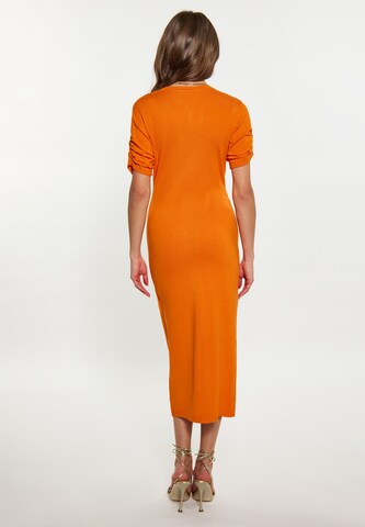 faina Knitted dress in Orange