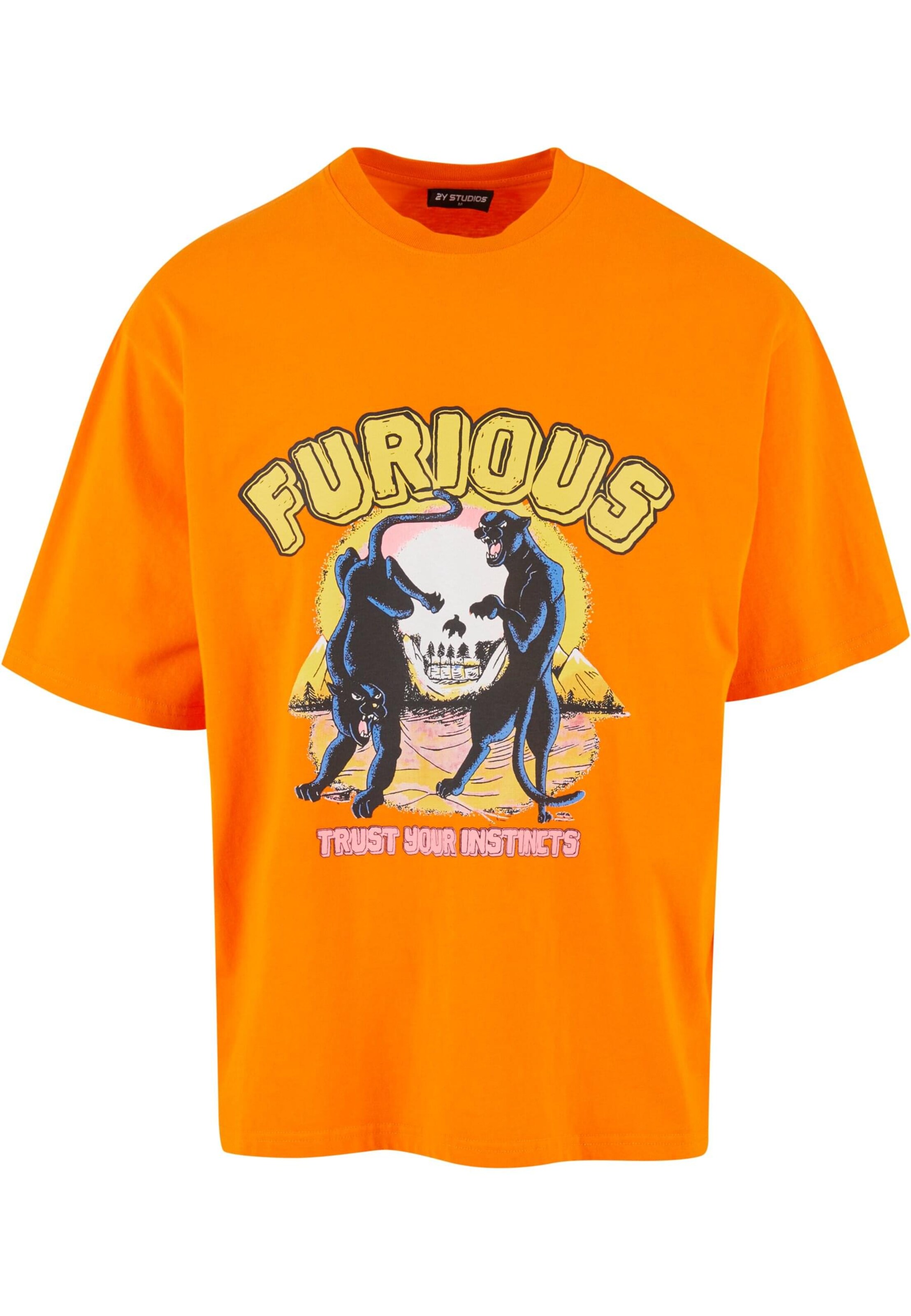 2Y Studios Shirt 'Furios' in Orange: front