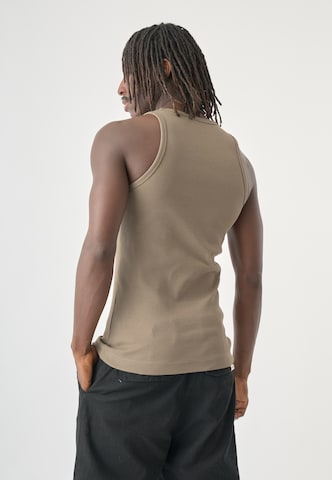 Cleptomanicx Shirt 'Tank Top Ligull' in Brown