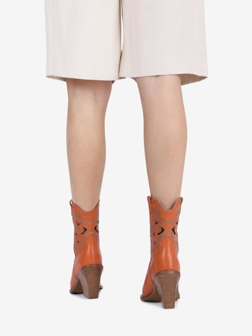 BRONX Cowboy Boots 'New-Kole' in Orange