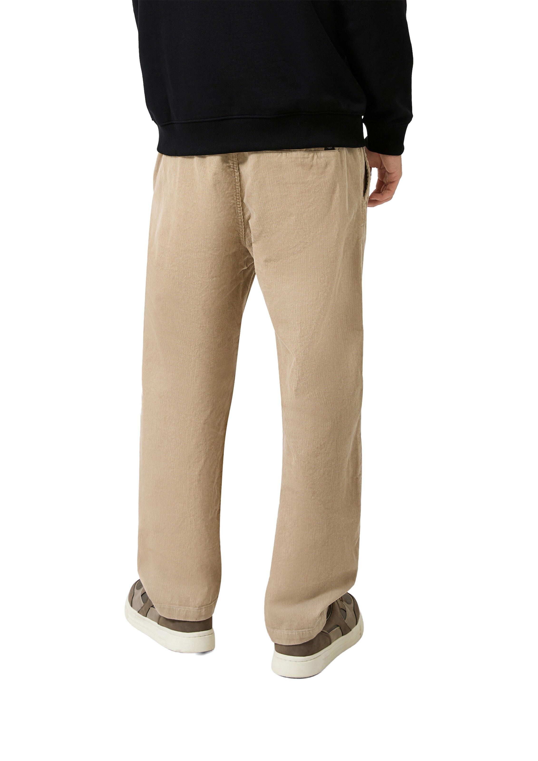 Regular Pantalon QS en beige : derrière