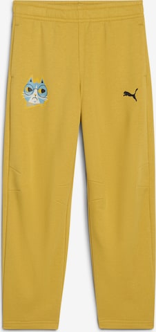 PUMA Tapered Hose 'Moody Cat' in Gelb: Vorderseite