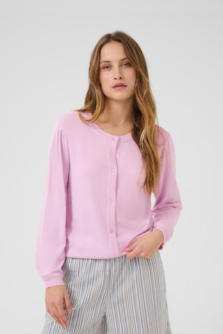 Cardigan 'CUAlex' CULTURE en violet : devant