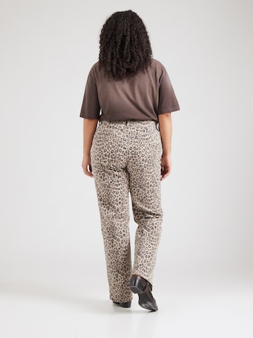 ONLY Carmakoma - Regular Calças de ganga 'CARMEGAN' em bege