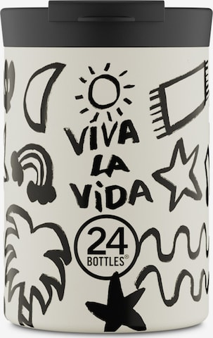 24Bottles Drinkfles 'Travel' in Wit: voorkant