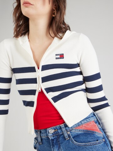 Tommy Jeans Bluza rozpinana w kolorze biały