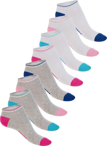 footstar Ankle Socks 'Ringel' in Grey: front