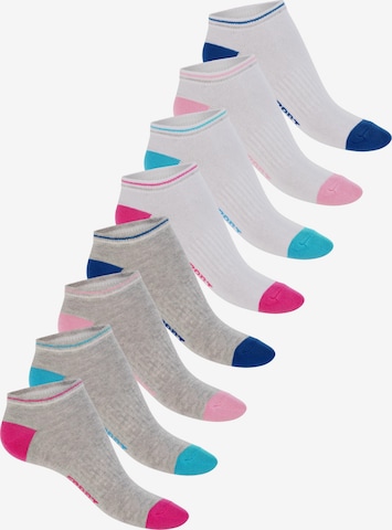 footstar Ankle Socks 'Ringel' in Grey: front