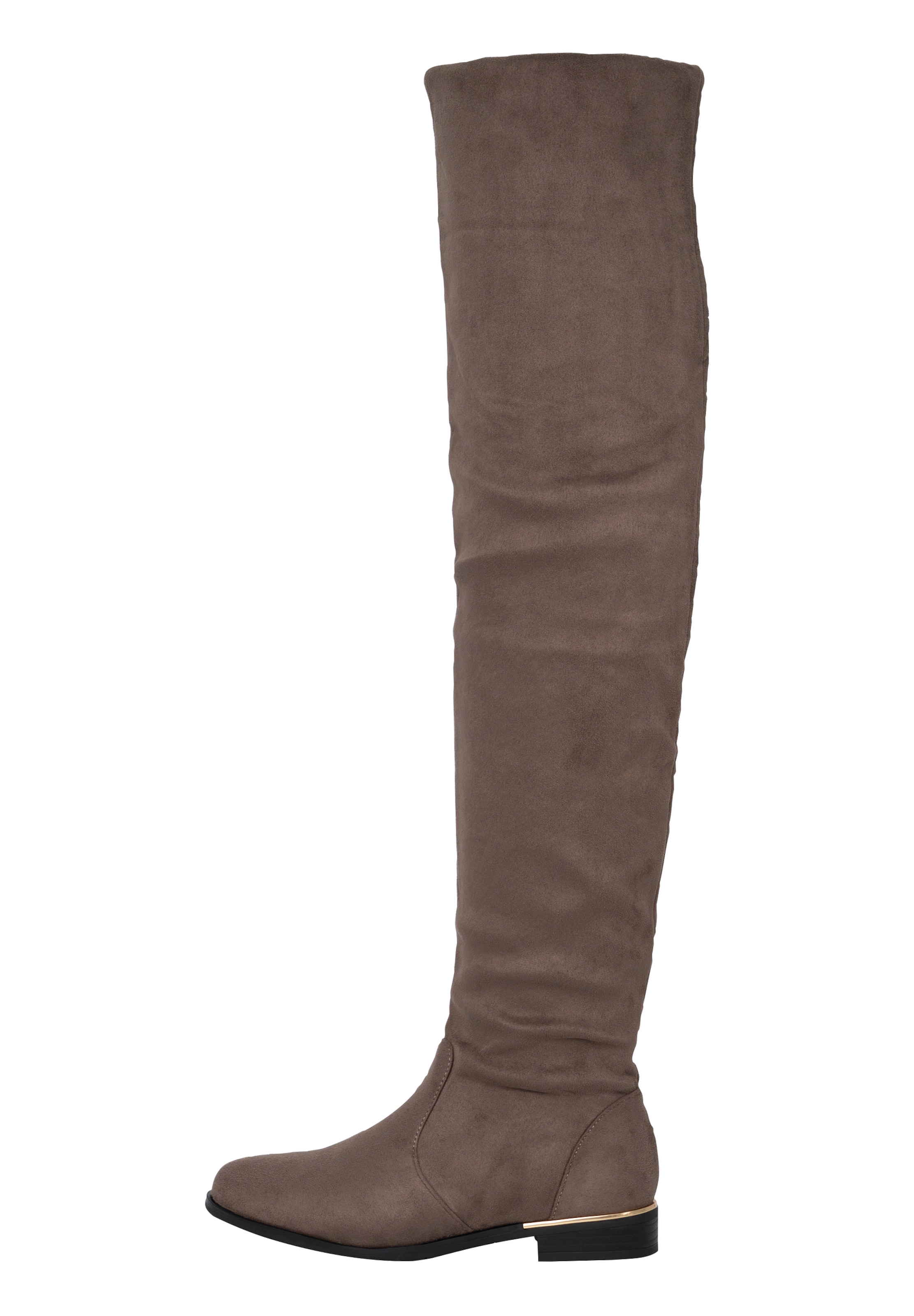 Elara Overknees i grøn