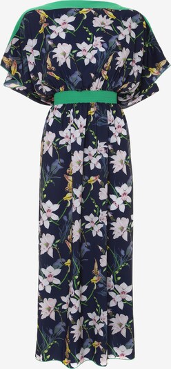 Madam-T Maxikleid 'TSURUMI' in blau, Produktansicht