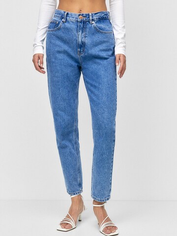 Pull&Bear Tapered Jeans i blå