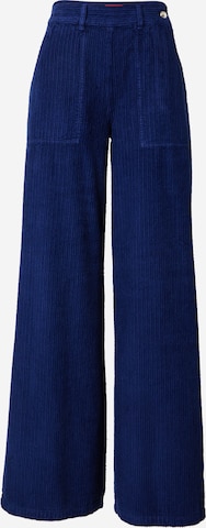 MAX&Co.Wide Leg/ Široke nogavice Hlače 'GINOSA' - plava boja: prednji dio