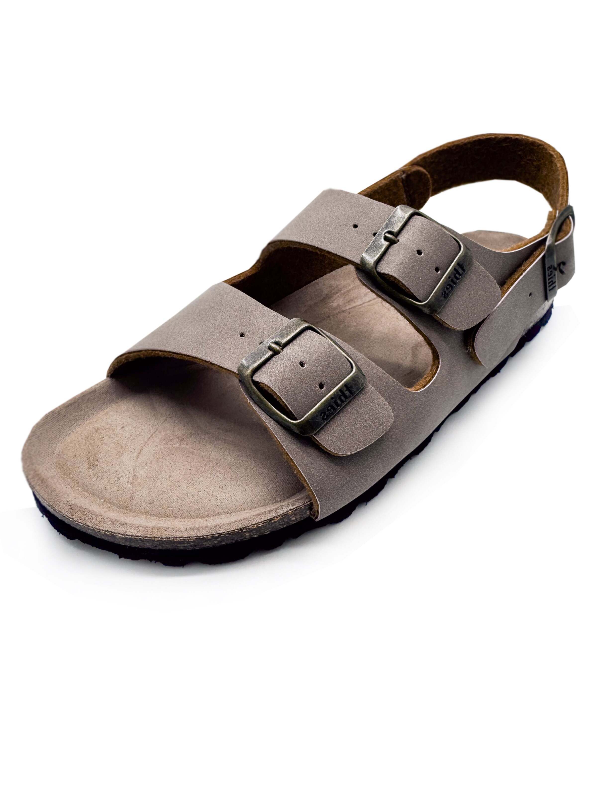 thies Sandals 'thies 1856 ® Eco Bio Backstrap Sandal' in Grey: front
