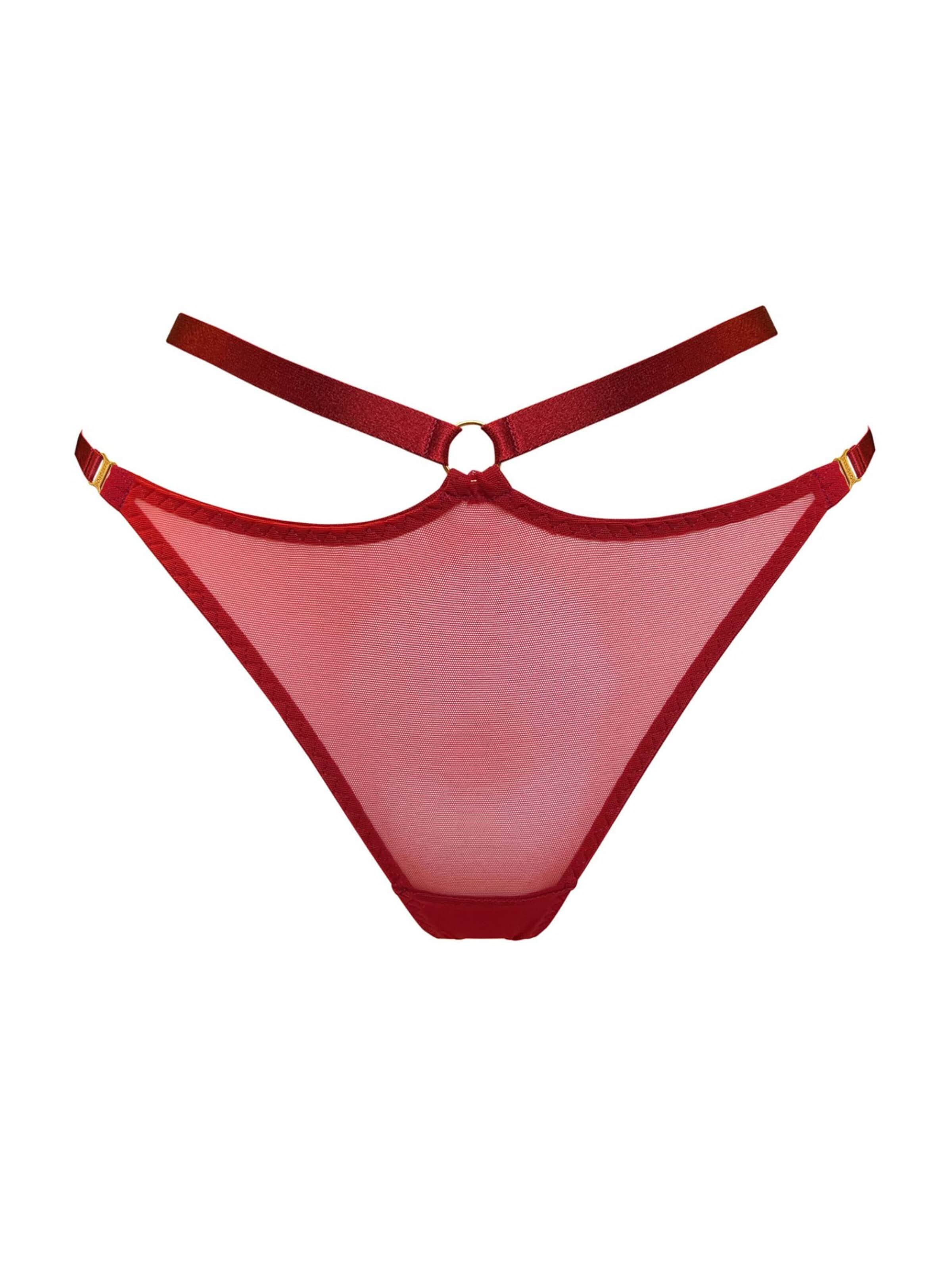 Bordelle String 'Harness'‌‌‌‌‌‌‌ in Rot: Vorderseite