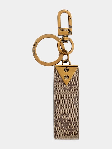 GUESS Key Ring 'Milano' in Beige