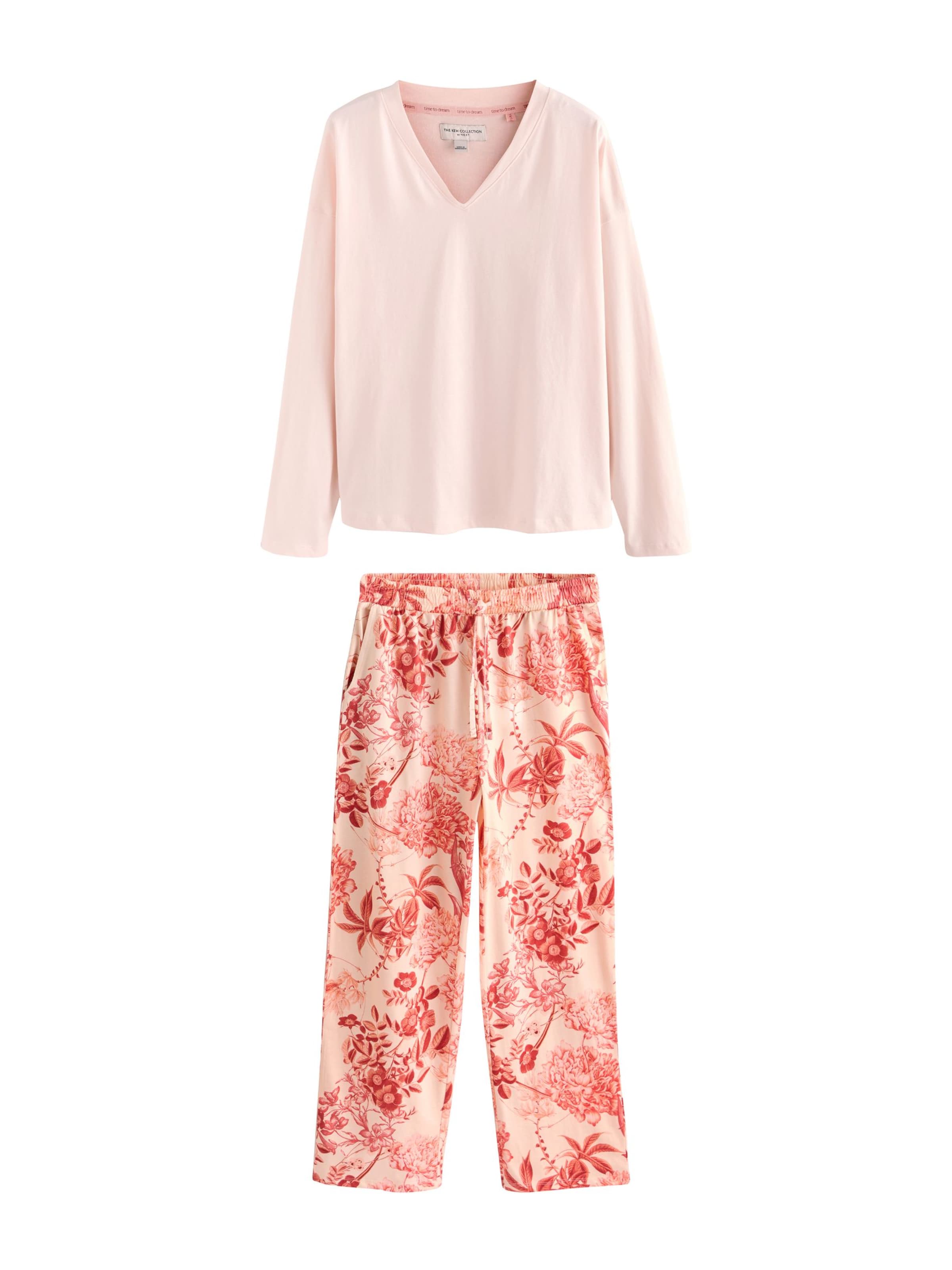 Next Пижама 'Kew' в Ярко-розовый: спереди