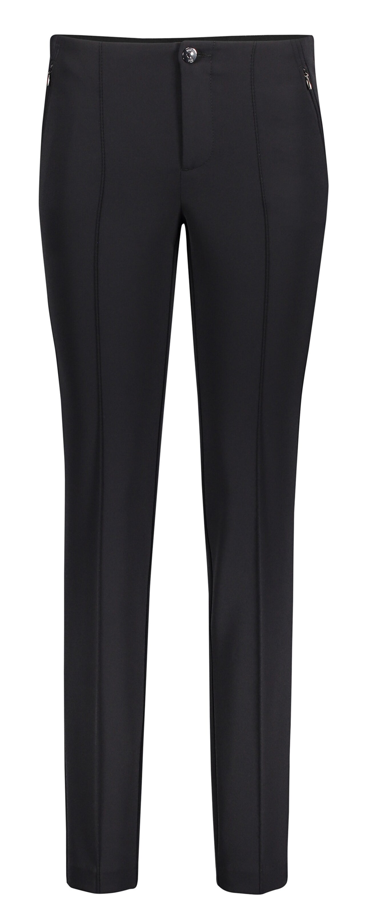 MAC Slim fit Trousers 'Anna' in Black: front
