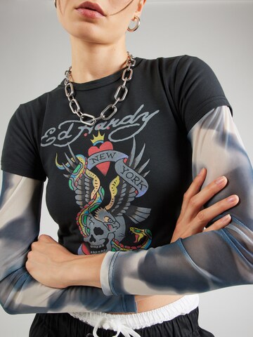 Ed Hardy Shirt 'NEW YORK CITY' in Zwart