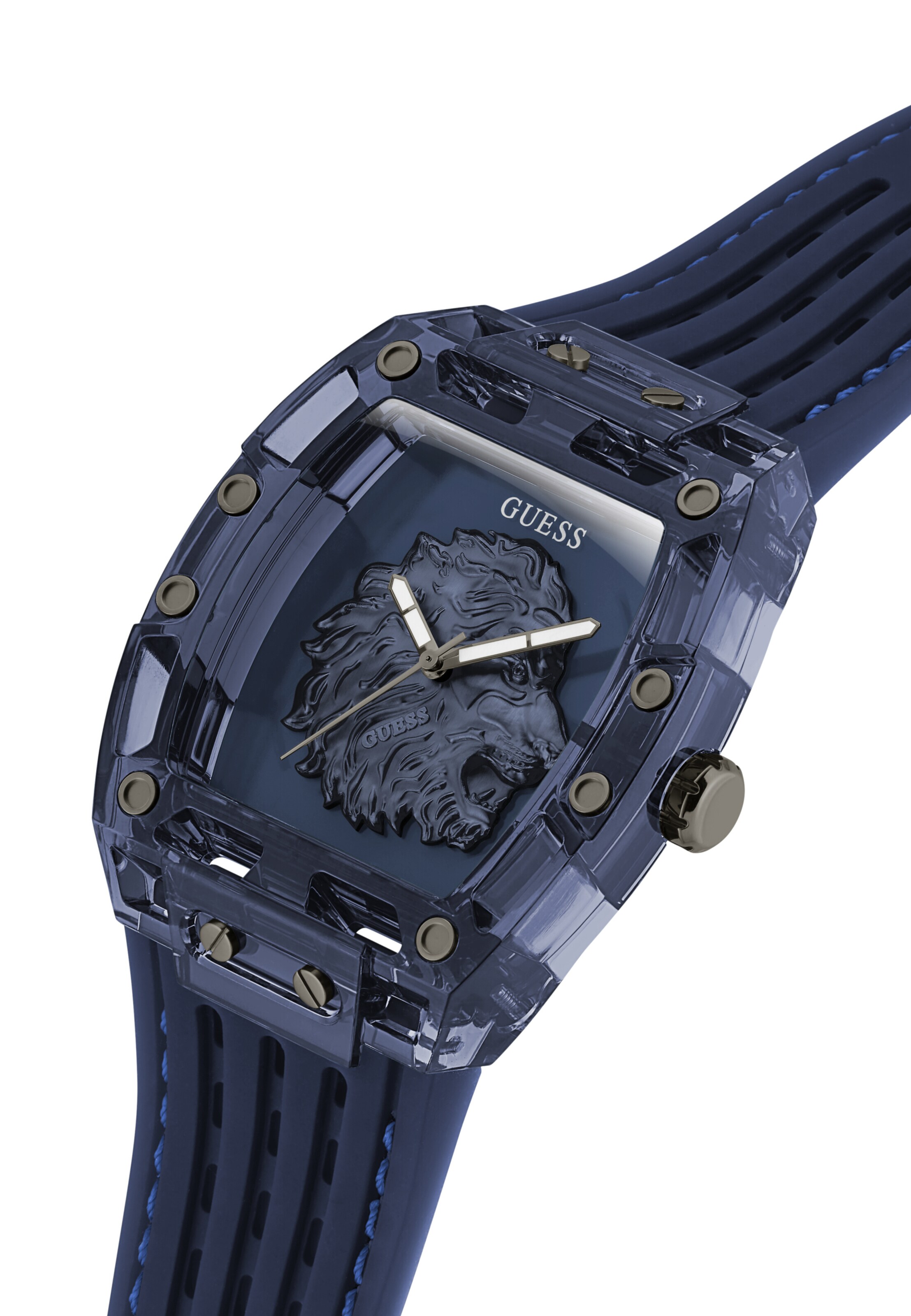 GUESS Analogt ur 'PHOENIX' i blå